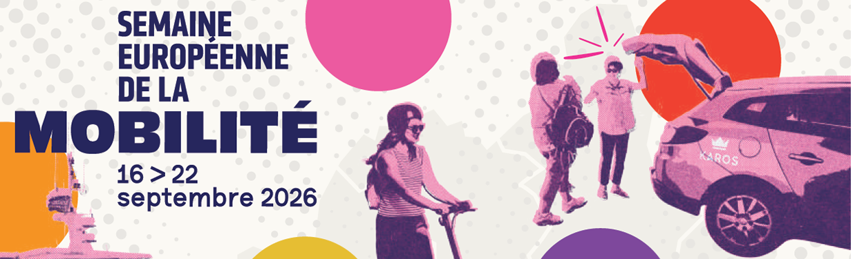 Bandeau Comment ça bouge image dqui illustre le programme de la semaine des mobilité