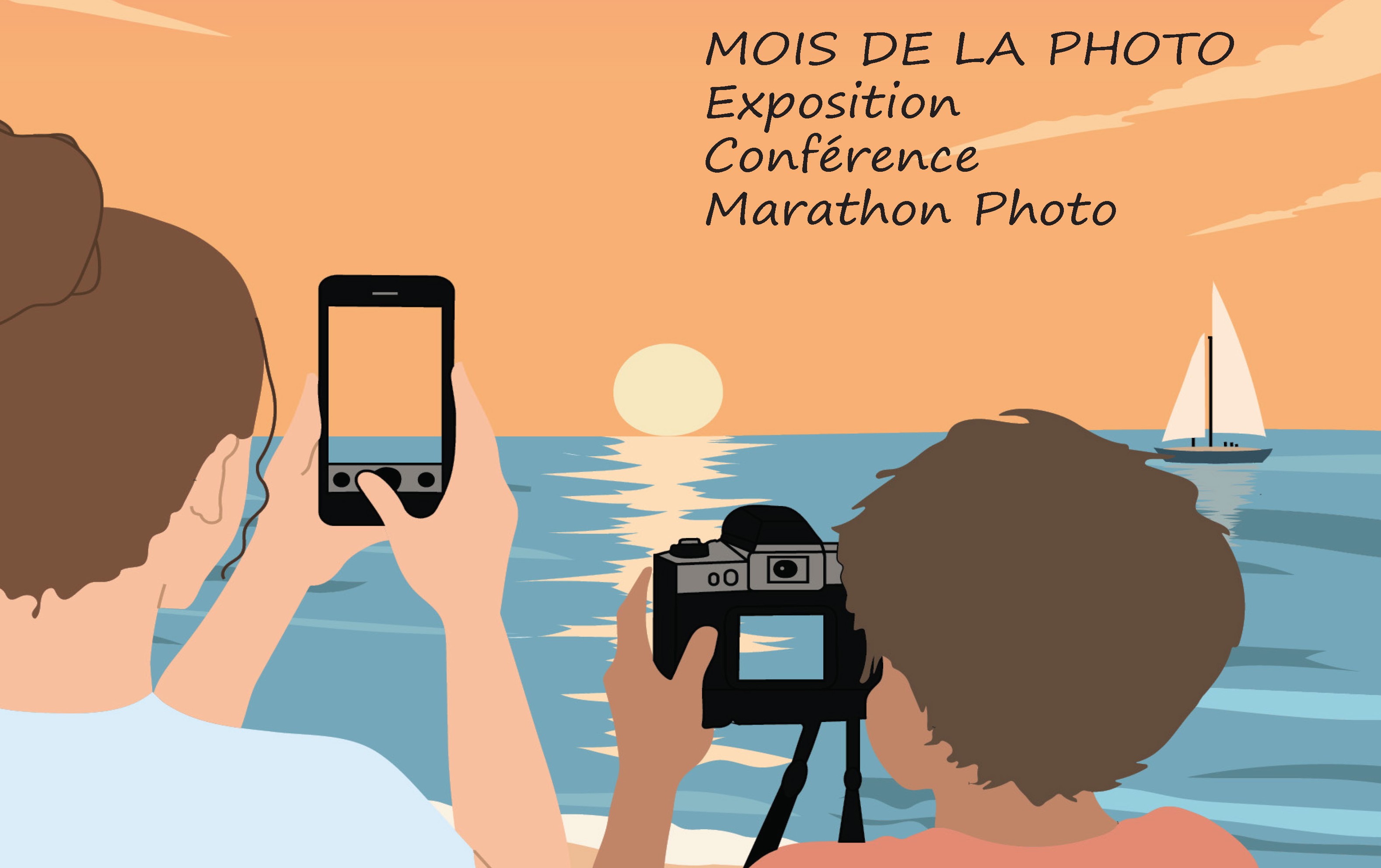 visuel pour illustrer le mois de la photo à la médiathèque en septembre 
